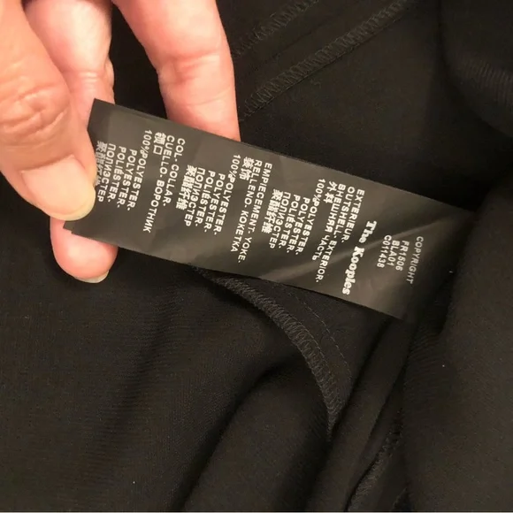 The Kooples Contrast-Collar Beaded Lace-Inset Black Women Mini Dress, size M - Picture 9 of 11